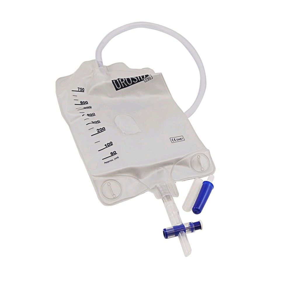 Steriler AsidBonz UROSID-Einkammer-Urinbeutel 750 ml mit Schlauch