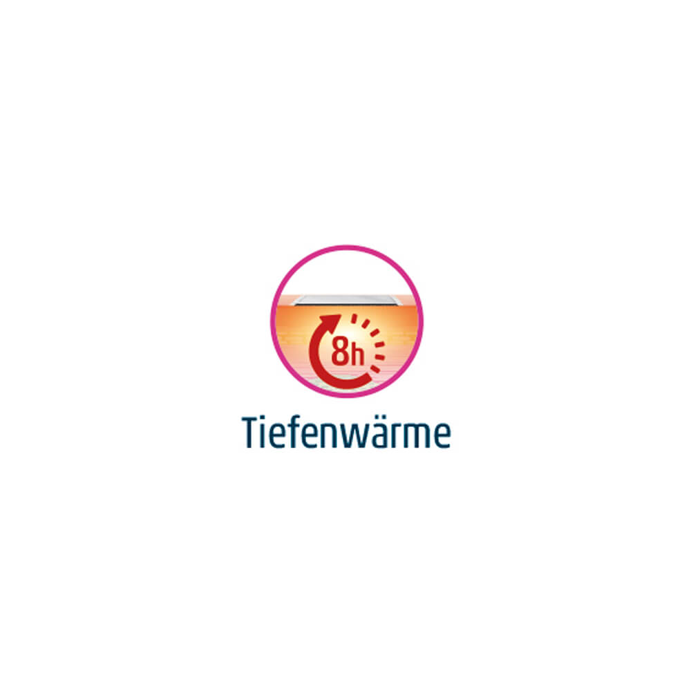 Tiefenwärme-Wärmepflaster, bis 8 Stunden (Symbol)
