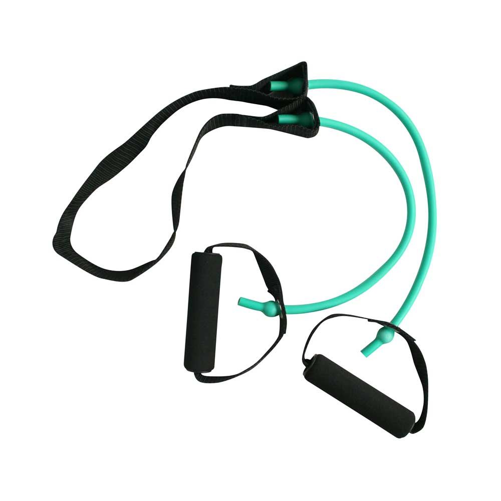 Steptube-Set von Behrend mit grünem Schlauch, schwarzen Griffen und Schultergurt
