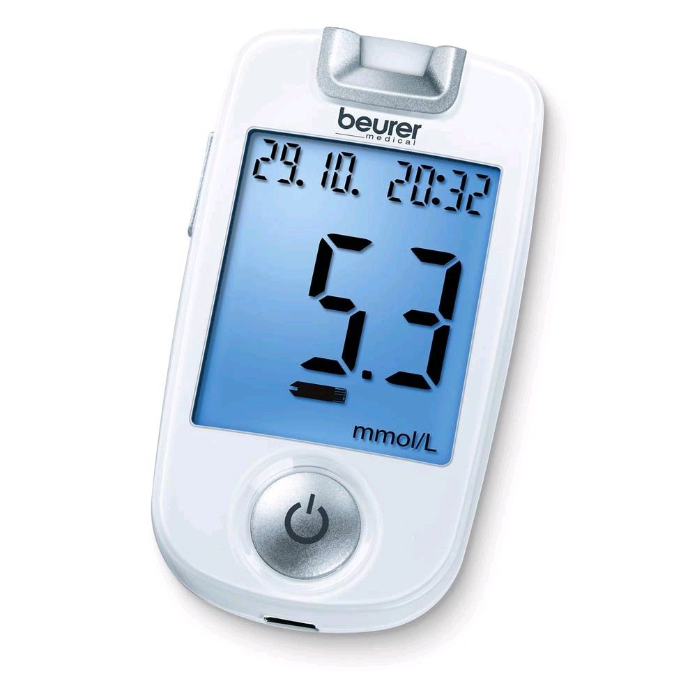 Beurer GL40 Blutzuckermessgerät mit Display: mmol/L, 5,3