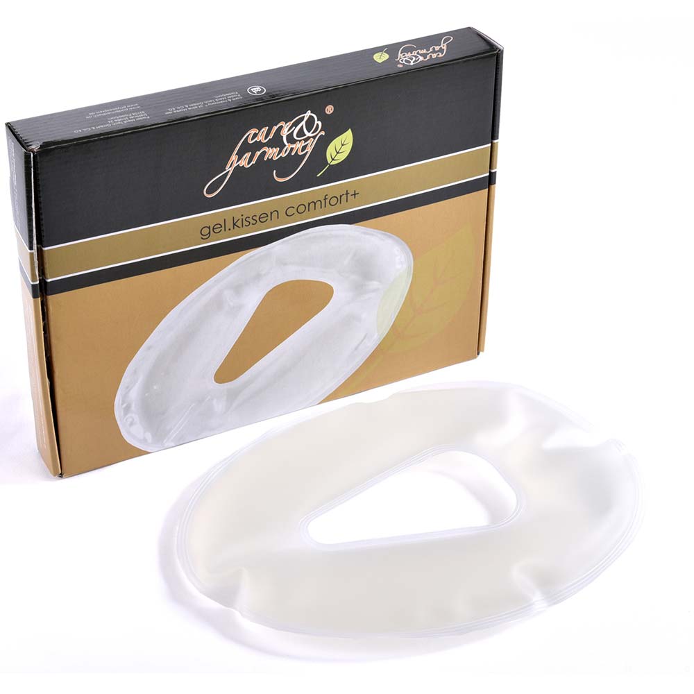 Transparentes Gelkissen Comfort+ mit Nasenausschnitt, oval