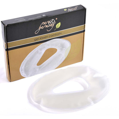 Transparentes Gelkissen Comfort+ mit Nasenausschnitt, oval