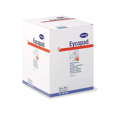 Sterile Augenkompressen Eycopad® von Hartmann, Verpackung mit Produktlabel
