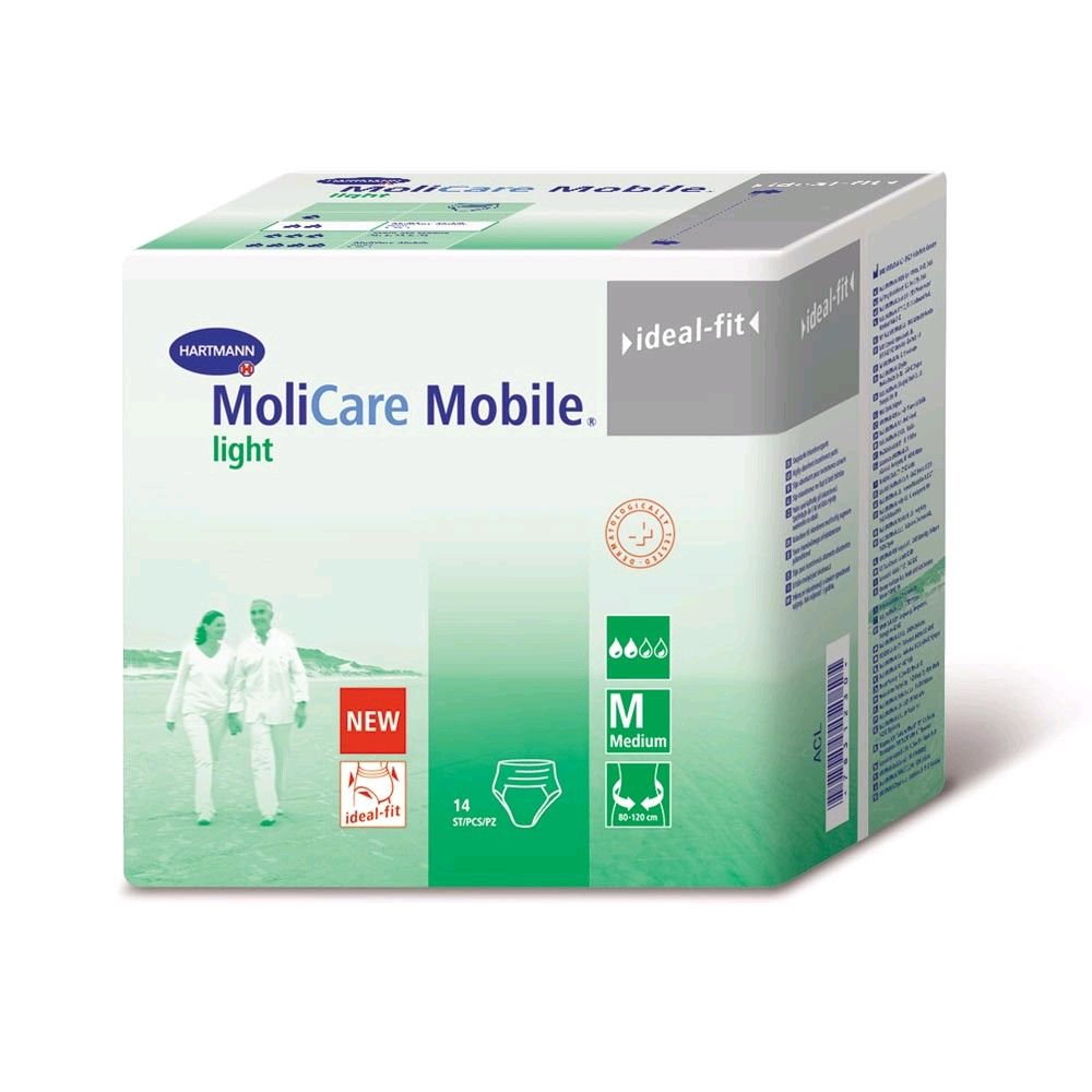 Inkontinenzslips-Verpackung MoliCare Mobile light, rechte Kartonansicht