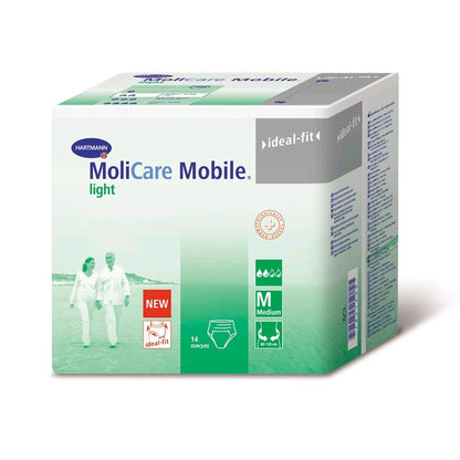 Inkontinenzslips-Verpackung MoliCare Mobile light, rechte Kartonansicht