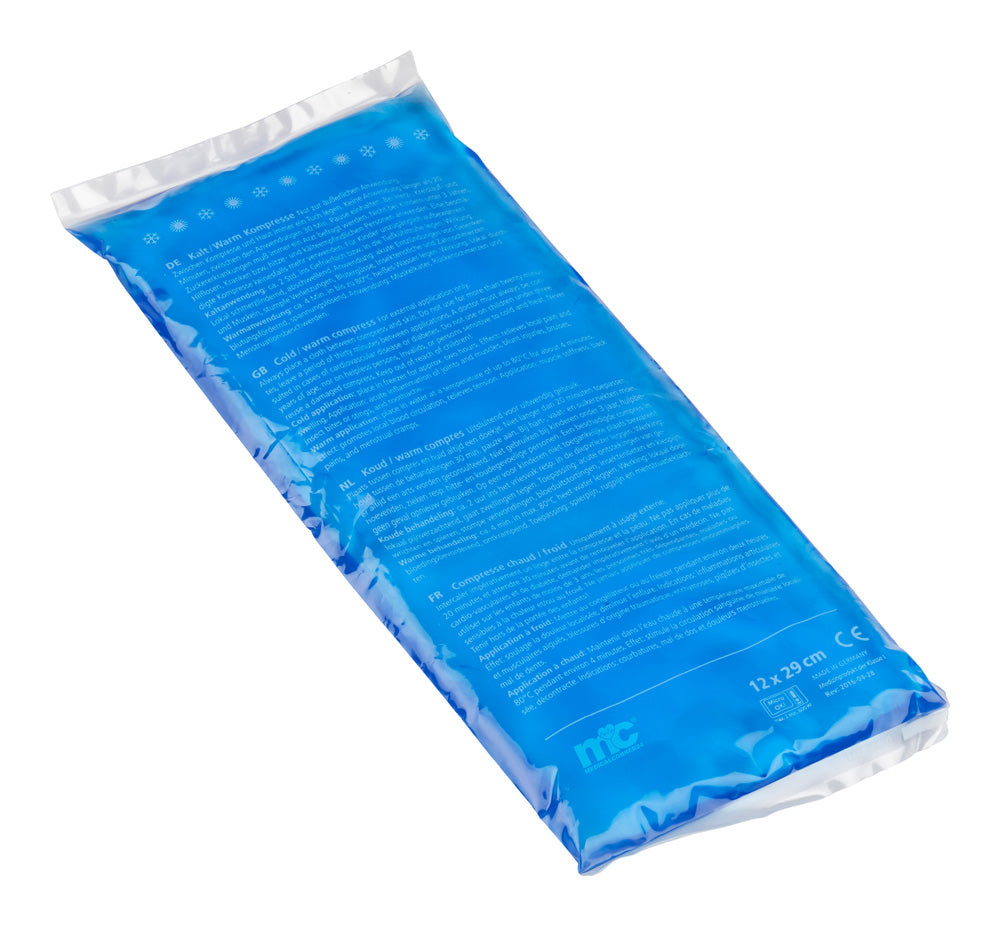 Kalt-Warm-Gel-Kompressen-Beutel, blau, länglich, mikrowellengeeignet