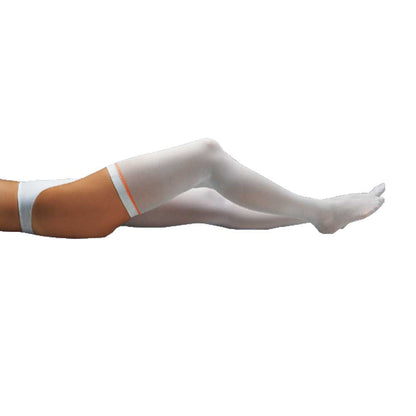Holthaus Medical Medikur® TP-Strumpf, hellgrau, Abschlussstreifen an der Wade