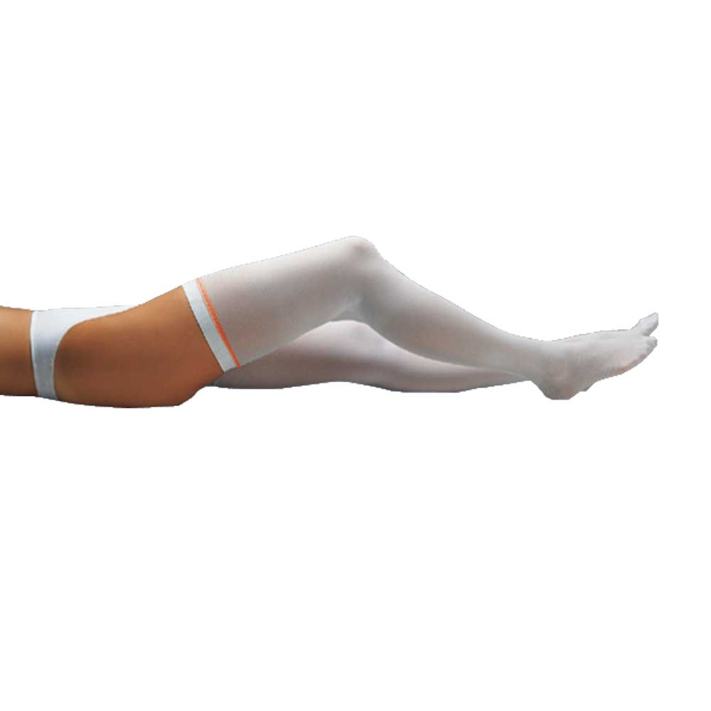 Holthaus Medical Medikur® TP-Strumpf, hellgrau, farbig eingefasster Abschluss