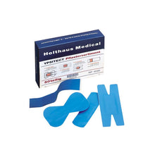 Detektierbare Pflaster von Holthaus Medical YPSITECT® (50-teilig), blau, mit Packung