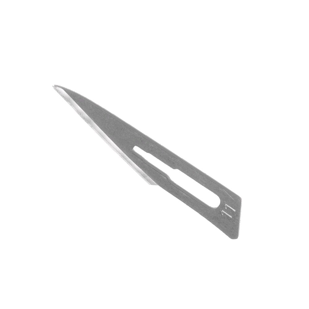 Sterile Einmal-Skalpellklinge aus Carbonstahl, schlanke Form mit Aussparung