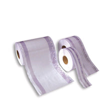 Steri-Rolle mit Falte, 2 Indikatoren: 100 mm x 100 m, mit violettem Streifen