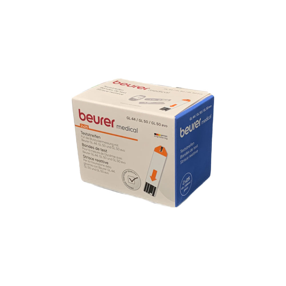 Blutzuckerteststreifen-Box Beurer medical Seitenansicht, für GL 44/GL 50/GL 50 evo