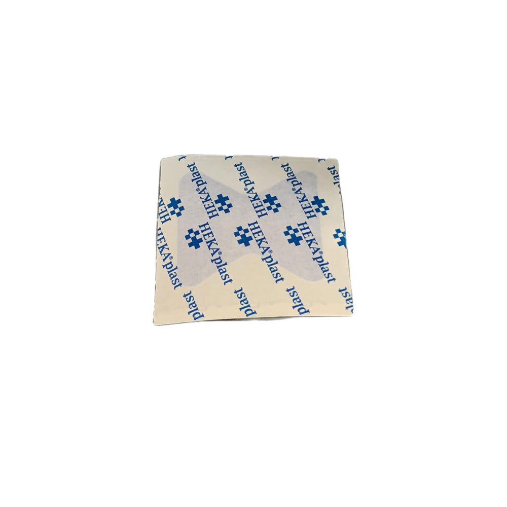 Blaues detektierbares Fingerkuppenpflaster in Folienverpackung, 45 x 50 mm