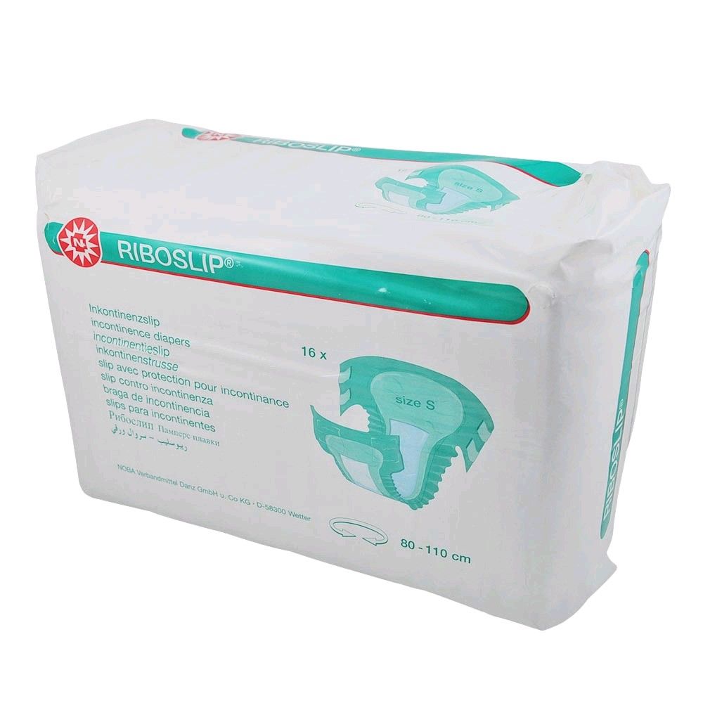 RIBOSLIP® Inkontinenzslip mit Indikatorstreifen und Klettverschlüssen, weiß