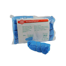 Nobashuco Überschuhe, blau, 100er Pack, rutschfester Vliesstoff
