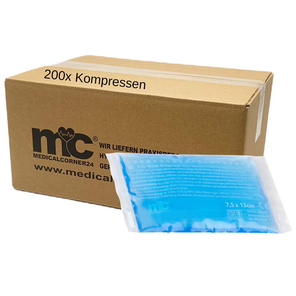 Kalt-/Warm-Gel-Kompressen, Folienpackung mit 200er Karton