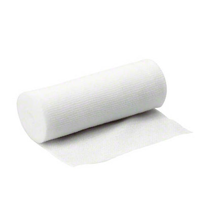 Elastischer Fixierverband-Rolle mit weißem Träger und abrollbarem Verbandstreifen