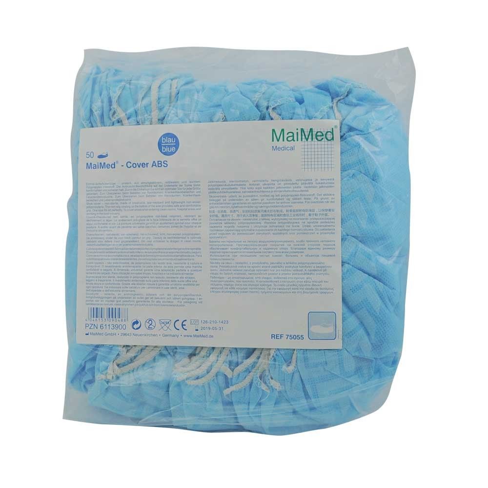 MaiMed® Einweg-Schuhüberzieher Cover ABS, blaue Überzieher im Beutel, rutschhemmend