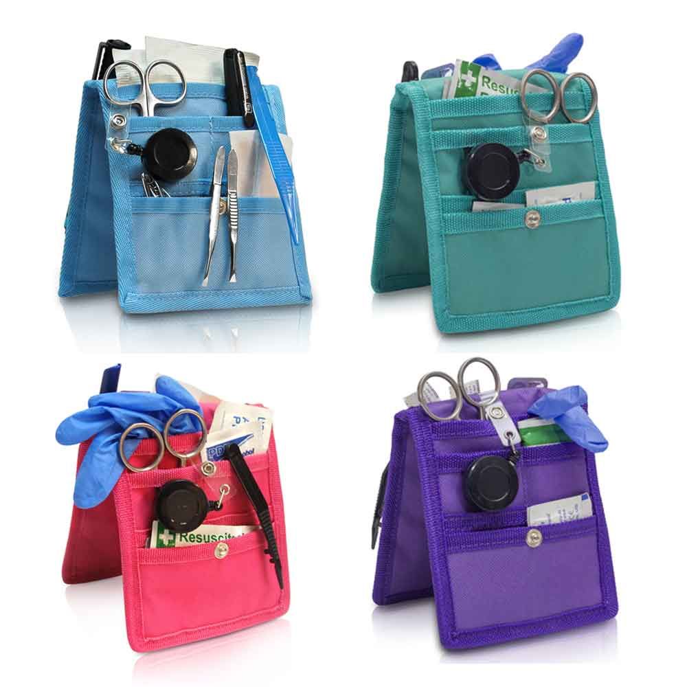 Organizer-Taschen-Set für Krankenpflege KEEN-S mit Fächern und Metallknopf-Verschluss