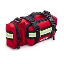 ELITE BAGS Sanitätertasche HIPSTER in Rot, Hüft-/Schultertasche mit Reflektorstreifen