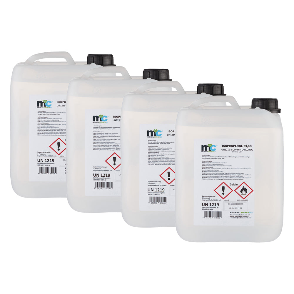 Isopropanol 99,9 %, Isopropylalkohol, Reinigung, versch. Größen