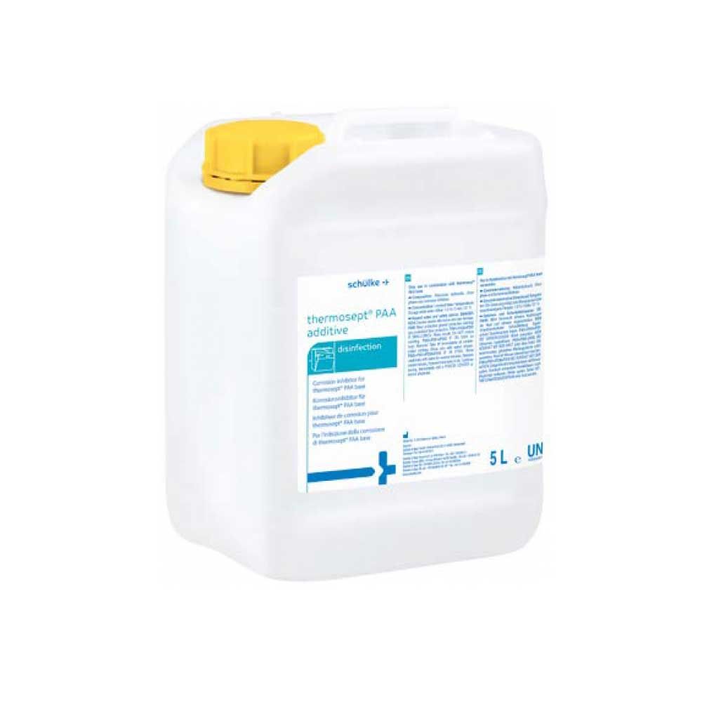 Schülke Thermosept® PAA Additiv zur Endoskop-Desinfektion, 5-L-Kanister, weiß mit gelbem Griff