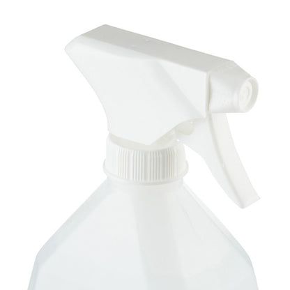 Desinfektionsmittel-Flasche mit Sprühkopf und weißem Dosierhebel
