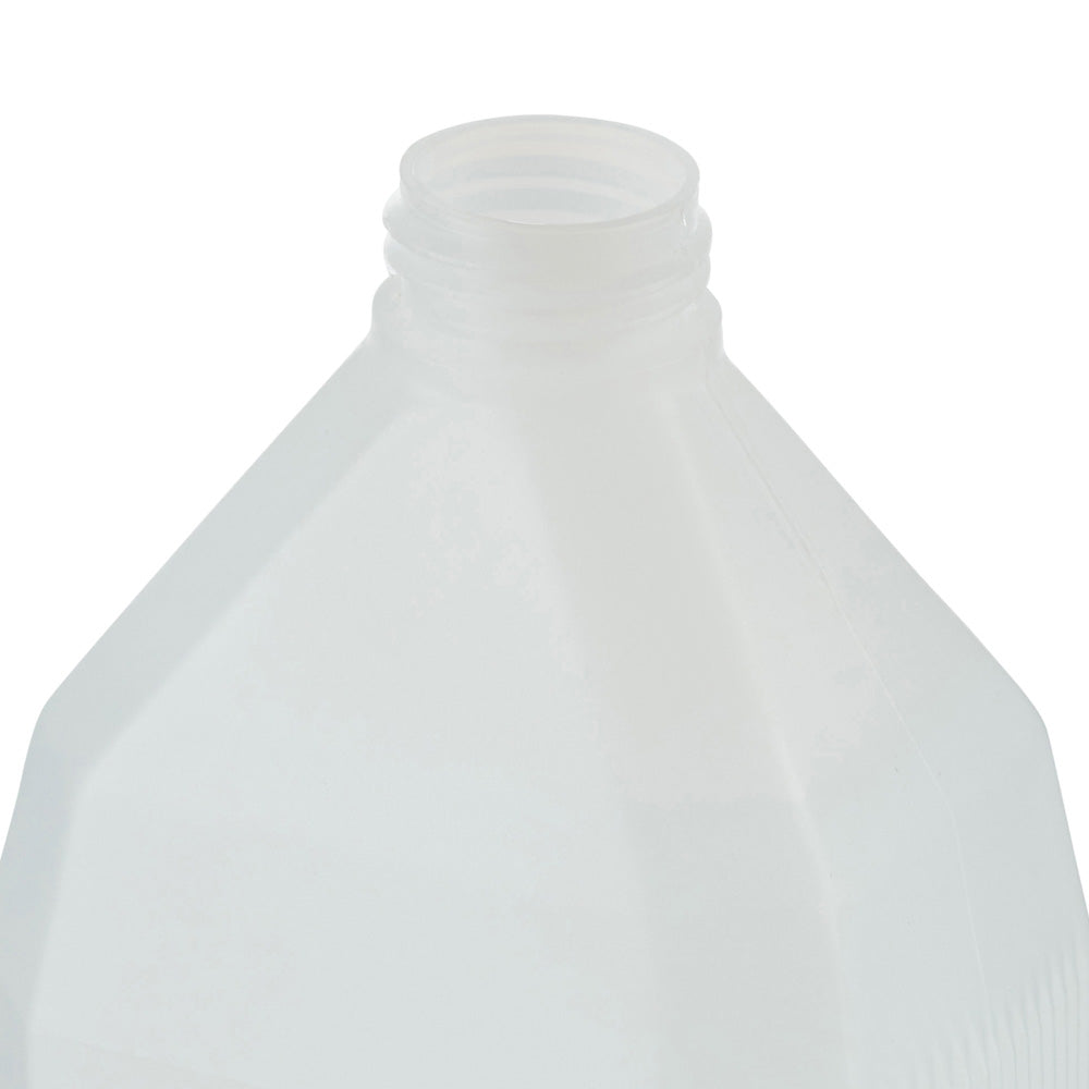 Weiße Desinfektionsmittel-Flasche mit geschlossener Schraubkappe