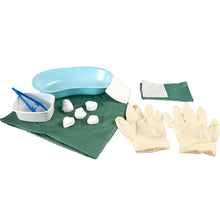 Steriles 9-teiliges Katheter-Set mit Handschuhen M/L: Schalen, Tücher, Beutel