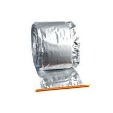 Nobasplint Longuette, gepolstert mit Stützverband, silberfarbenes Bandage-Polster