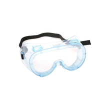 Leina-Werke Vollsicht-Schutzbrille mit klarem Visier, blauem Rahmen und verstellbarem Band