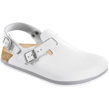 Birkenstock Tokio SL Clog weiß, zwei verstellbare Schnallen, perforierte Riemen