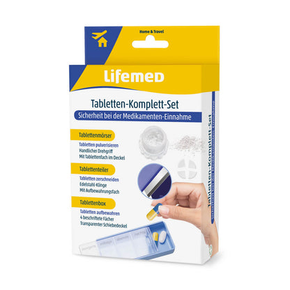 Tabletten-Komplett-Set von Lifemed® in Verkaufsverpackung