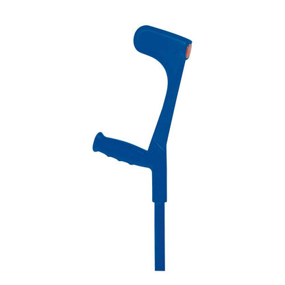Behrend Unterarmgehstütze in Blau mit Unterarmauflage und Handgriff