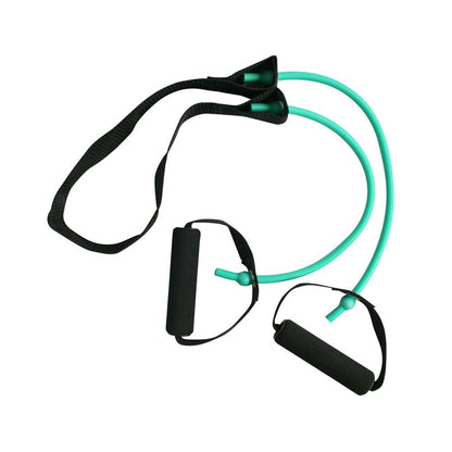 Steptube-Set von Behrend mit grünem Schlauch, schwarzen Griffen und Schultergurt