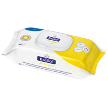 Bacillol® AF Desinfektionstücher (80), gelb-weiße Packung mit Öffnungsdeckel