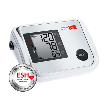 Oberarm-Blutdruckmessgerät boso medicus vital mit großem Display und Starttaste