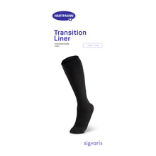 Hartmann Transition® Liner Unterziehstrumpf, schwarzer Kniestrumpf