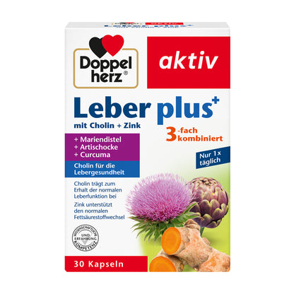 Nahrungsergänzungskapseln Doppelherz aktiv Leber plus, 30 Kapseln