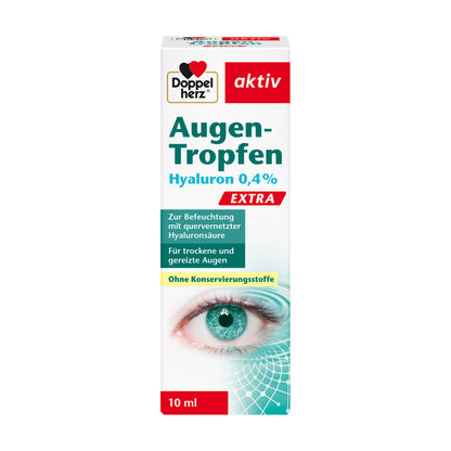 Doppelherz aktiv Augen-Tropfen EXTRA, Hyaluron 0,4% (10 ml)