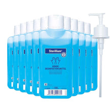 Sterillium Händedesinfektion, 10x500 ml, blaue Flaschen mit Dosierpumpe