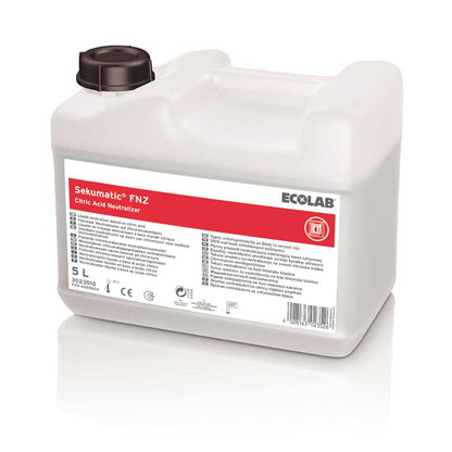 Ecolab Sekumatic FNZ Neutralisationsmittel, Kanister 5 l mit schwarzem Deckel, Etikett