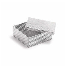 Euronda Siebeinsatz mit Deckel, perforierte Metallbox für Kleinteile