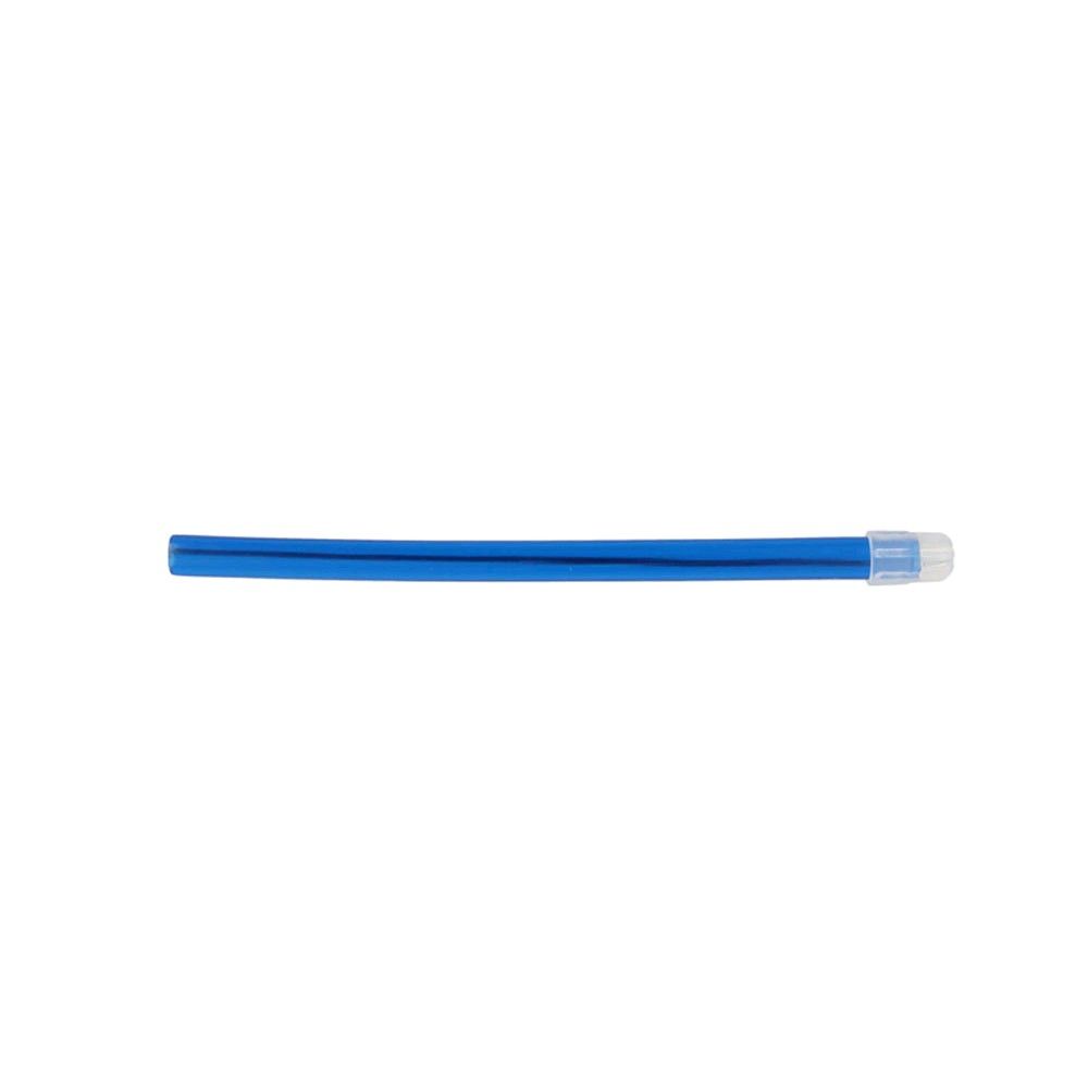 Speichelsauger mit loser Kappe, 15 cm, blau