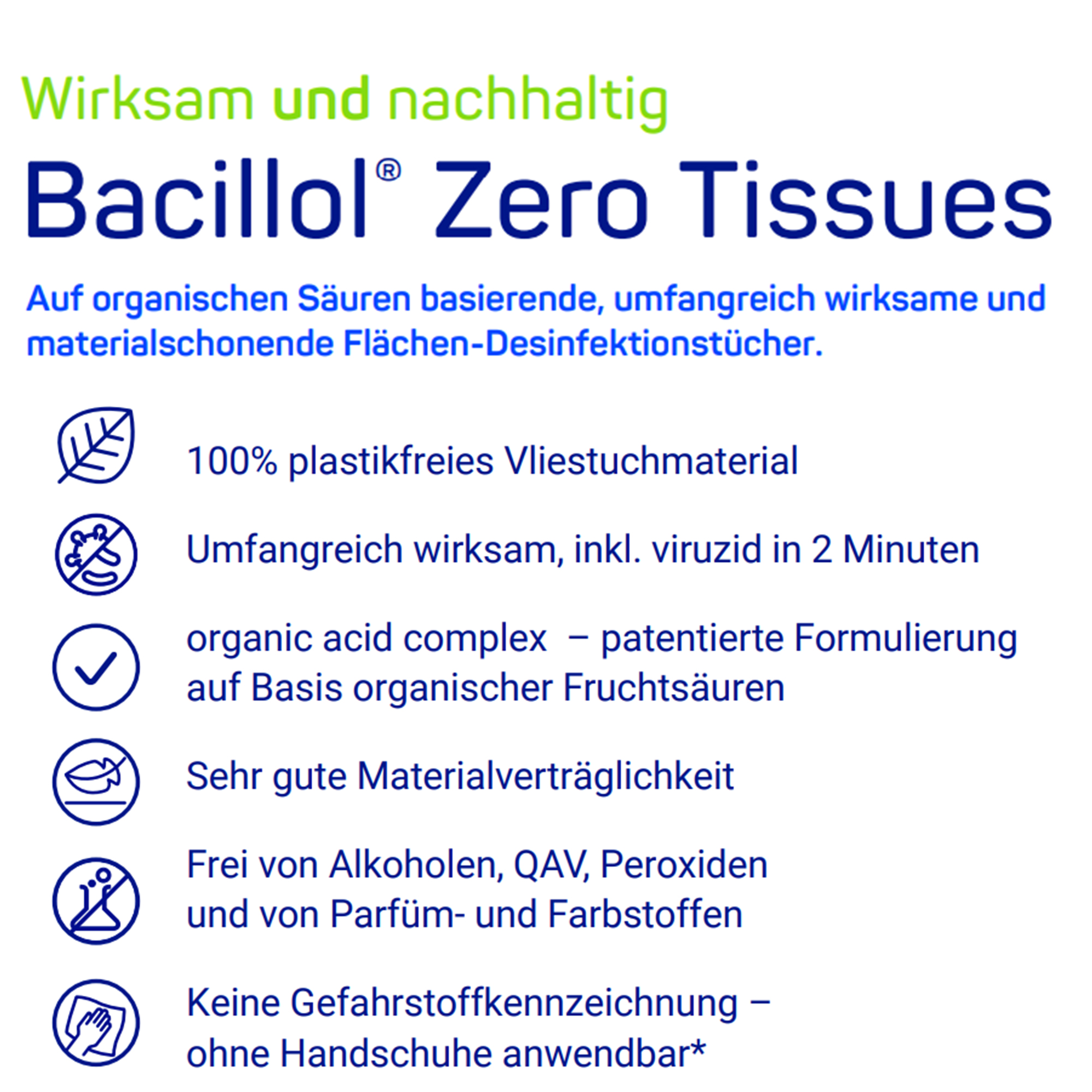 BODE Bacillol® Zero Tissues XL, 80 Tücher