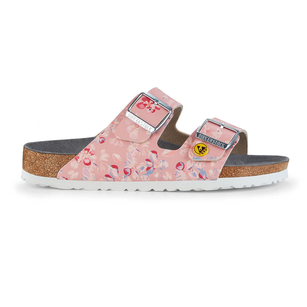 Arizona ESD Antistatisch, Birkenstock, Blumenwiese Rose, Schmal, 42