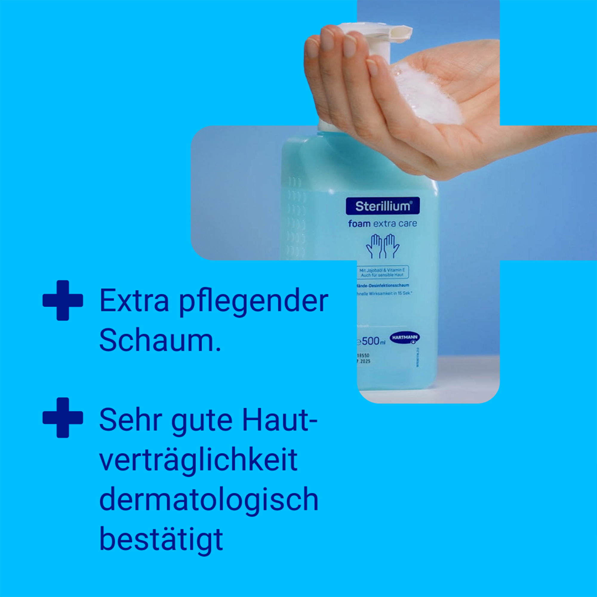 Hartmann Sterillium® foam extra care, Händedesinfektionsschaum