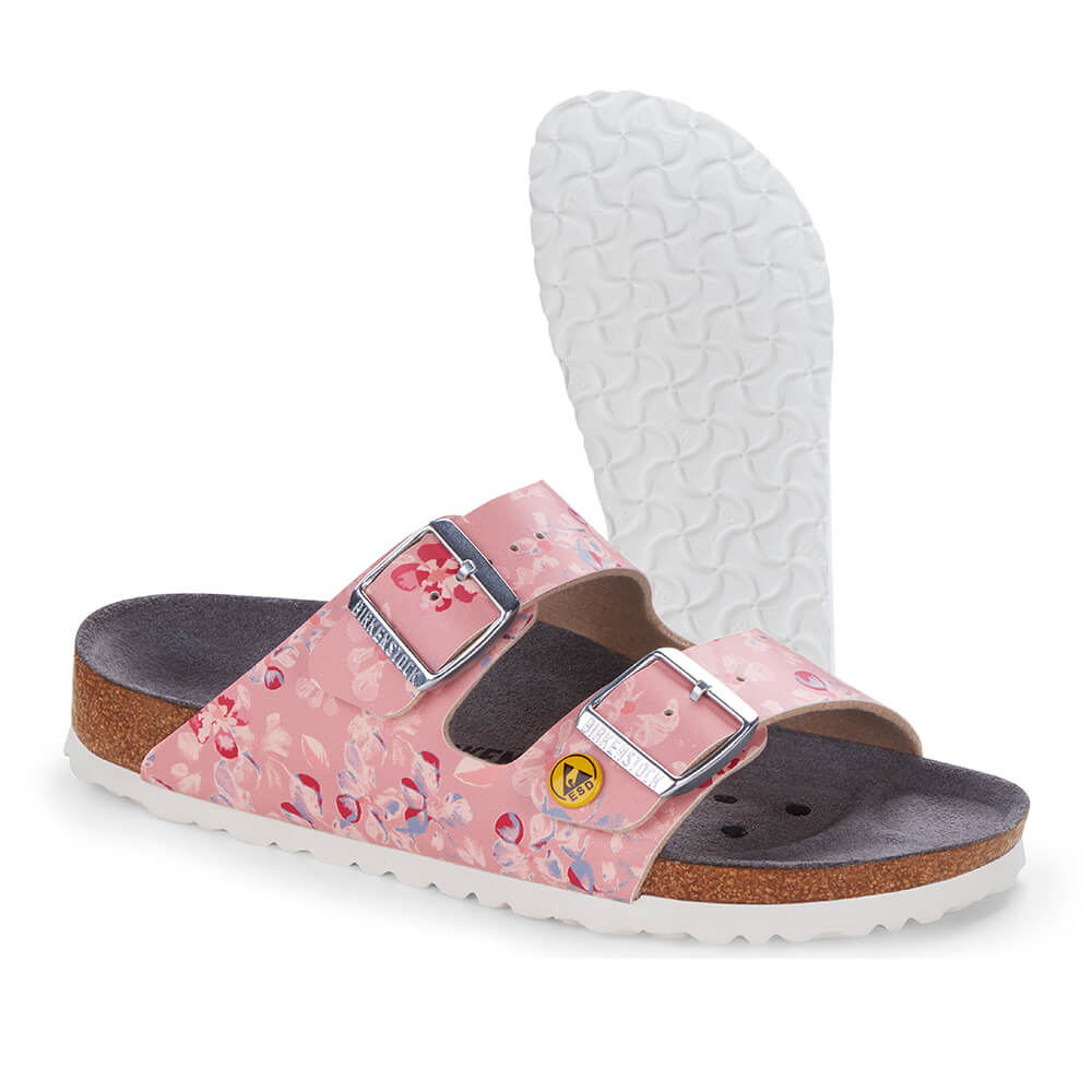 Arizona ESD Antistatisch, Birkenstock, Blumenwiese Rose, Schmal, 42