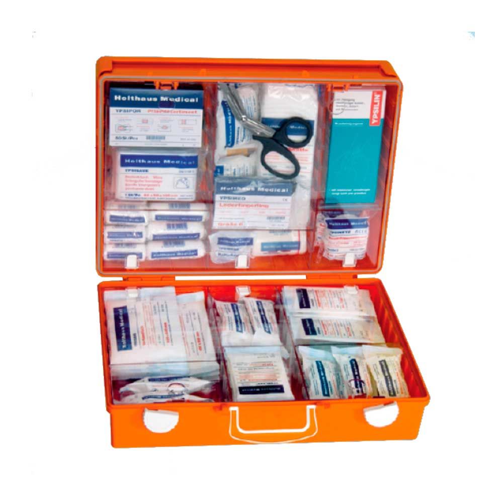 Erste-Hilfe-Koffer SAN, 31 x 21 x 13 cm, leer, orange - HOLTHAUS - 67175