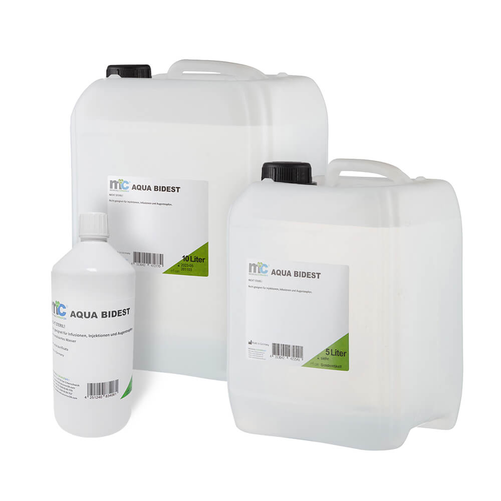 Aqua Dest Destilliertes Wasser - 2x 10 Liter Kanister, 20 Liter  mikrofiltrietes Wasser : : Auto & Motorrad